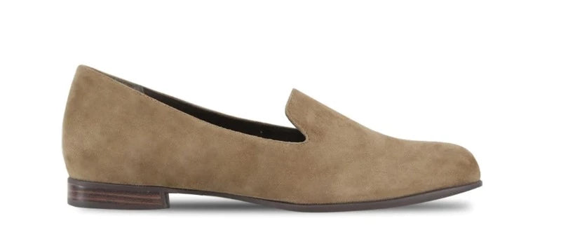 For a formal event , casual Friday or lounging, the Elena in fawn suede is the smart choice for more than just relaxing at home.