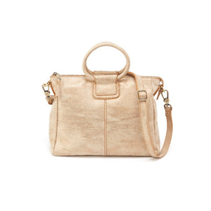 Hobo Sheila Medium Gold Leaf Leather Handbag (Women)