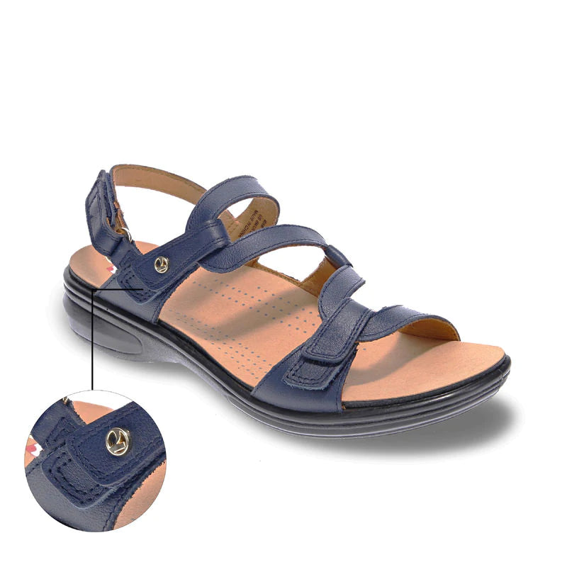 Look no further for standout style-- the much-loved Miami sandal has become a seasonal staple. With a unique zig-zag strap configuration and three points of adjustability, Miami hugs the foot and ensures a snug fit that's both comfortable and flattering. Features a removable comfort footbed and a slip-resistant outsole. Heel height approximately 1.25
