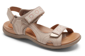 Warmer days call for sandals ready to go from strolls to errands in a snap. The styles in this collection have molded EVA footbeds to provide cushion and absorb shock, while rubber outsoles remain durable wear after wear. With two adjustable straps, these instant favorites feel made just for each woman who wears them. Heel height is approximately 1.25 inch.