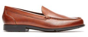 The Classic Venetian Loafer feels so comfortable you will not believe it's a dress shoe. This classic men's dress shoe is as stylish and comfortable in a business meeting as it is worn barefoot. This leather men's dress shoe is built with a polyurethane outsole that helps provide durable shock absorption to help reduce foot fatigue, leather uppers that are easy to clean, and an EVA footbed that will conform to the shape of your foot to help with a more personalized fit. 